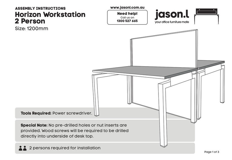 Jason.L Horizon Workstation 2 Person User manual Jason.L Horizon Workstation 2 Person User manual
