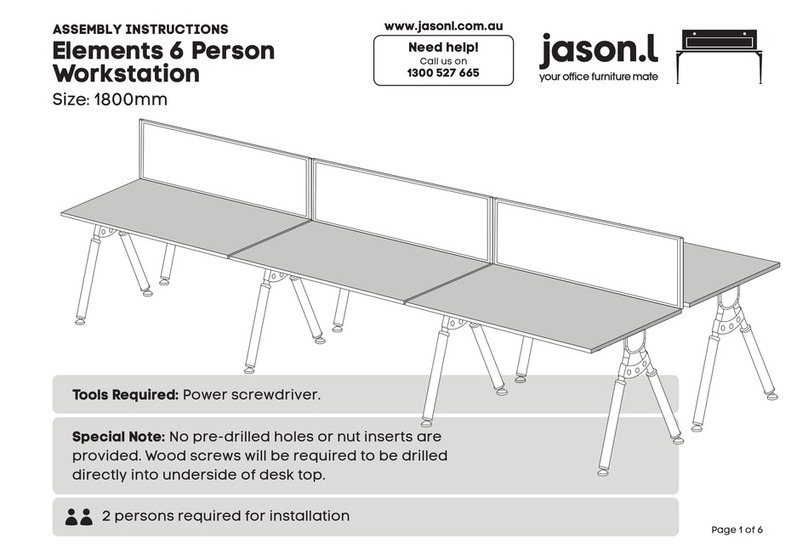 Jason.L Elements 6 Person Workstation User manual Jason.L Elements 6 Person Workstation User manual