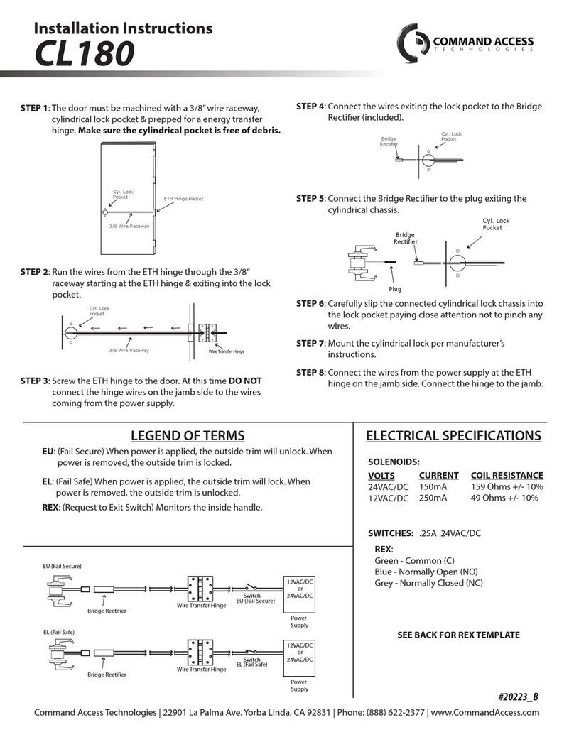 Command access CL180 User manual
