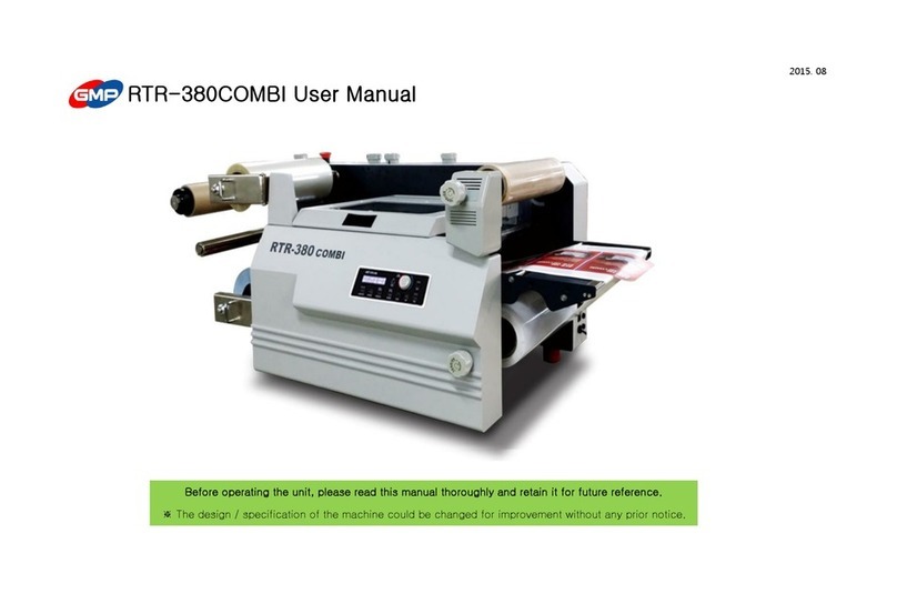 GMP RTR-380COMBI User manual