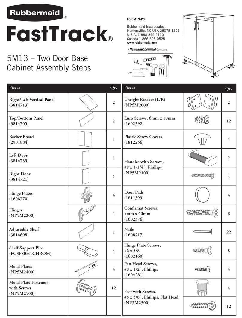 Rubbermaid FastTrack 5M13 User manual Rubbermaid FastTrack 5M13 User manual