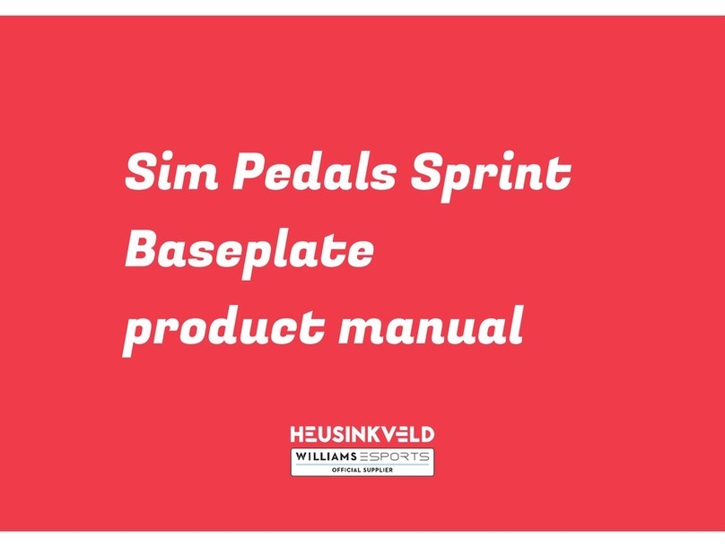 Heusinkveld Sim Pedals Sprint Baseplate product manual