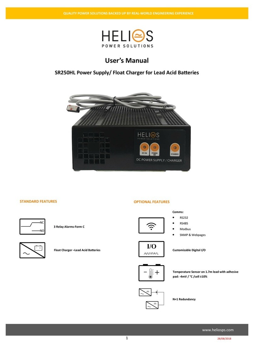Helios SR250HL user manual