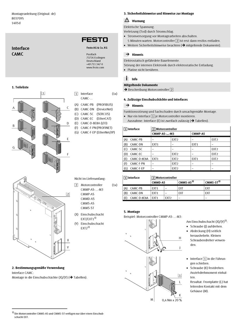 Festo CAMC-D-8E8A User manual