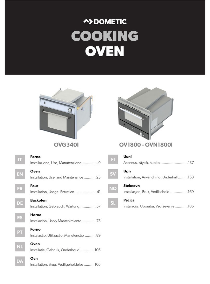 Dometic OVG340I Quick start guide Dometic OVG340I Quick start guide