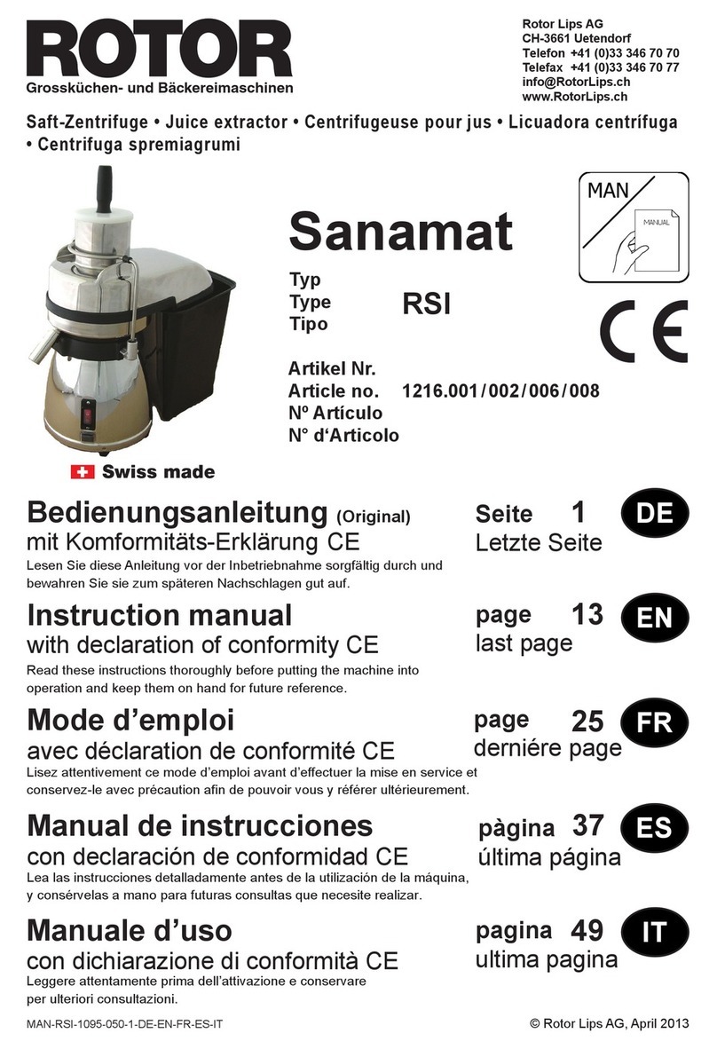 ROTOR Sanamat RSI instruction manual