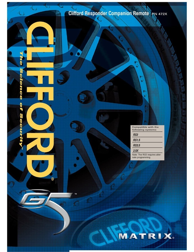 Directed Electronics Clifford G5 User manual