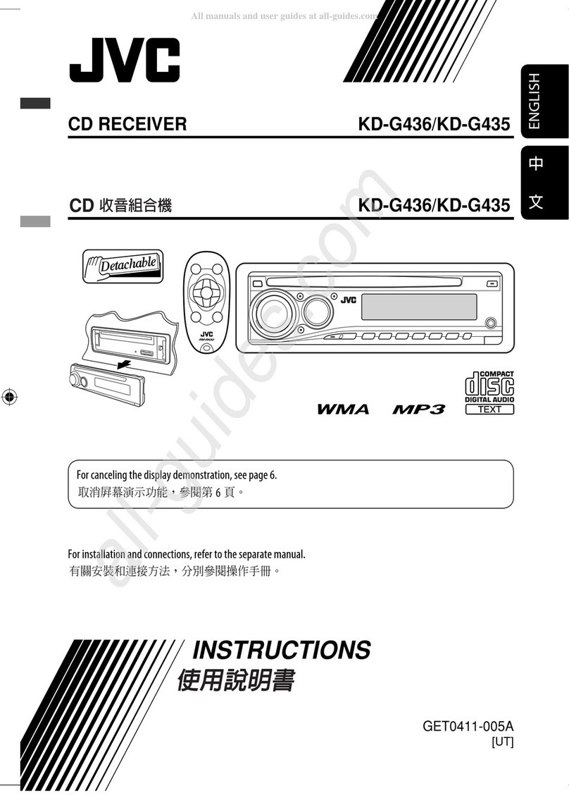JVC KD-G435 User manual