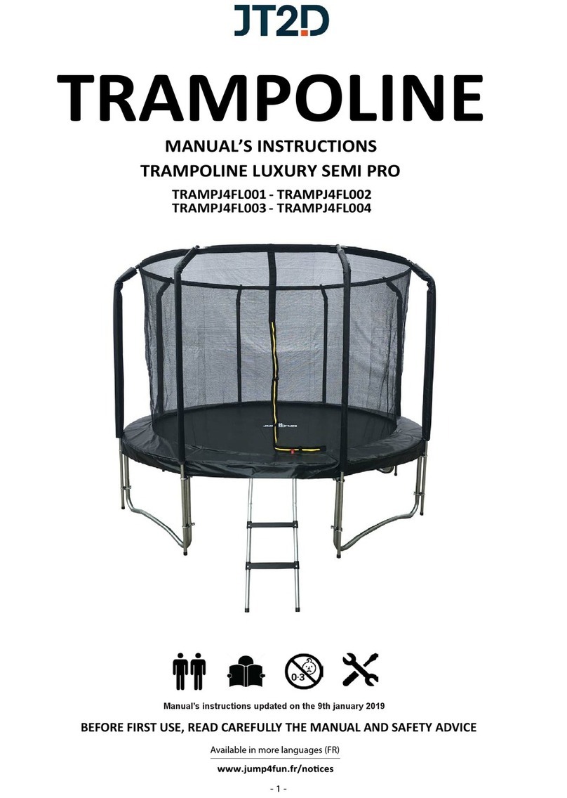 JT2D Luxury Semi Pro TRAMPJ4FL001 Manual instructions