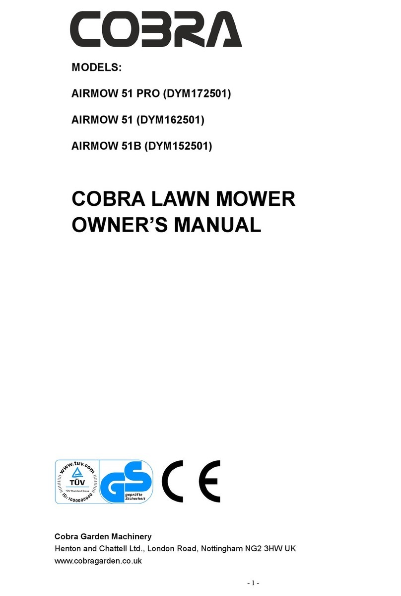 Cobra Garden Machinery AIRMOW 51 PRO owner's manual