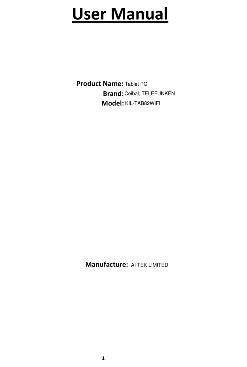 Telefunken KIL-TAB82WIFI User manual