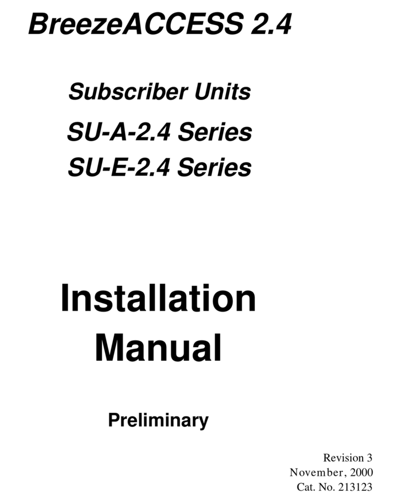 BreezeCOM SU-A-2.4 Series User manual