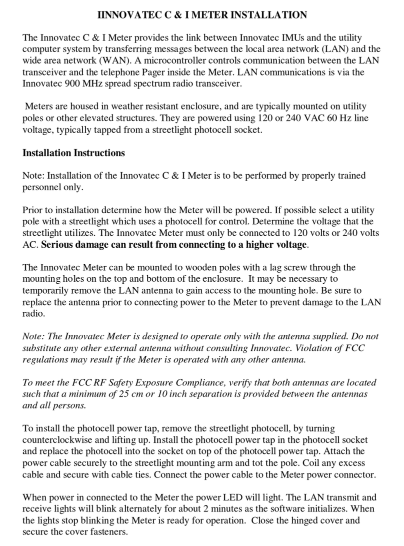Innovatec C & I installation instructions