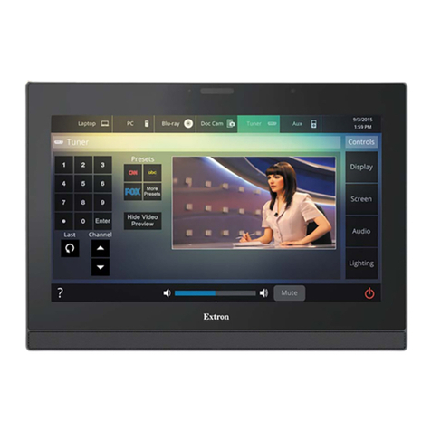 Extron electronics TouchLink TLP Pro 1220 Series User manual Extron electronics TouchLink TLP Pro 1220 Series User manual