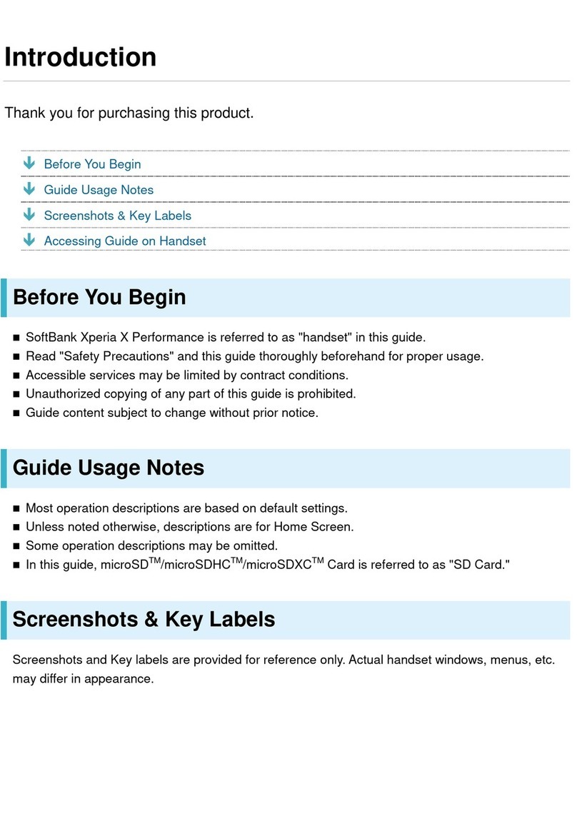 Sony XPERIA X PERFORMANCE User manual