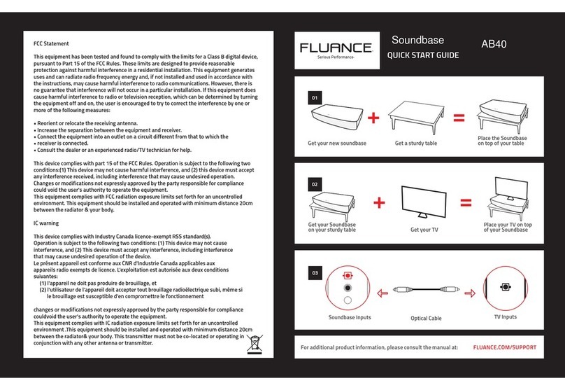 Fluance AB40 User manual