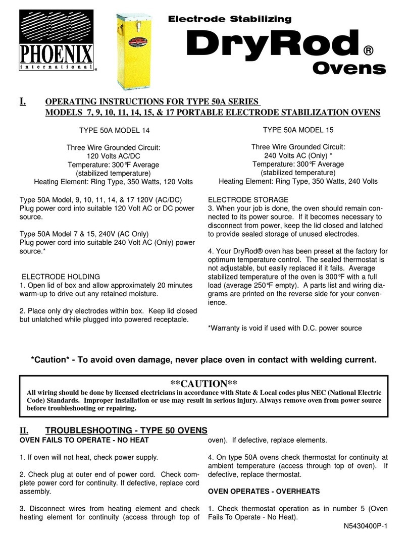 Phoenix DryRod TYPE 50A SERIES operating instructions
