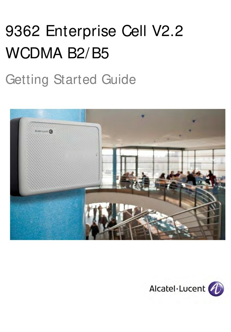 Alcatel-Lucent 9362 Enterprise Cell Getting started guide