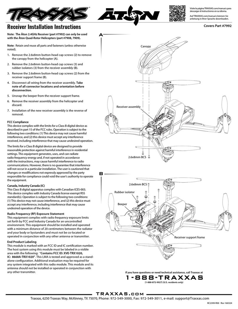 Traxxas Aton Receiver Installation Instructions