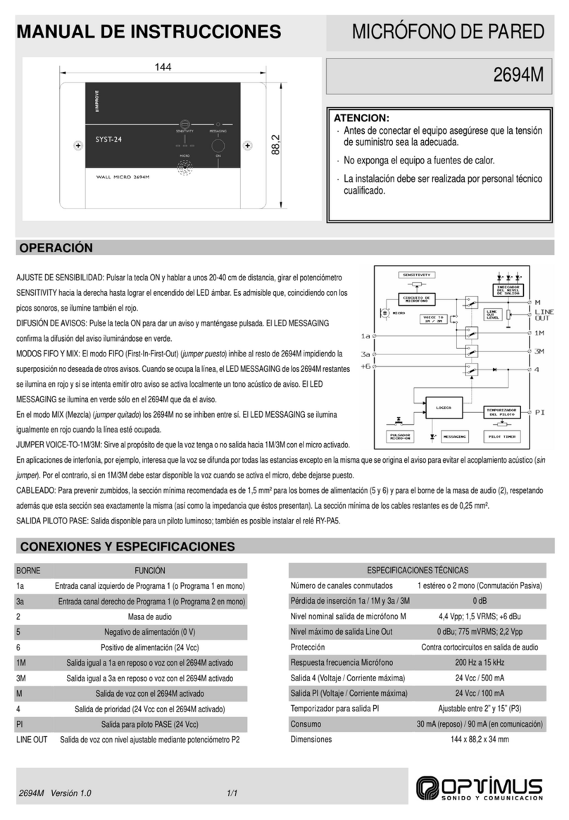 Optimus 2694M instruction manual