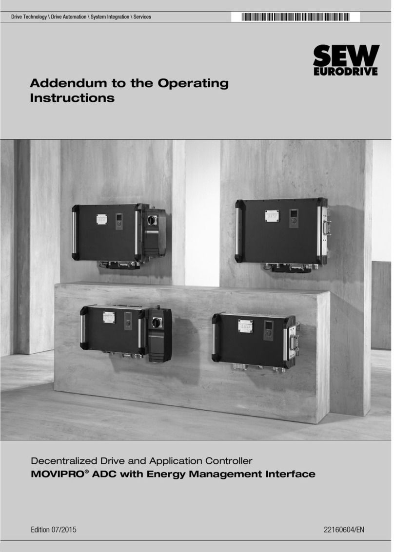SEW-Eurodrive MOVIPRO ADC Addendum to the operating instructions SEW-Eurodrive MOVIPRO ADC Addendum to the operating instructions