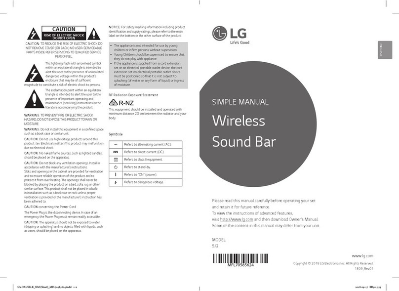 LG SJ2 Specification sheet