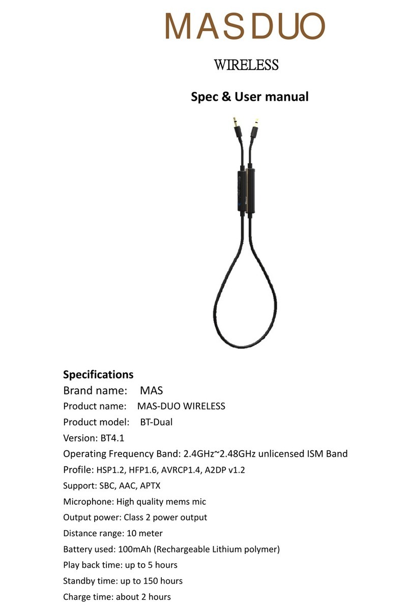 MAS MAS-DUO WIRELESS user manual