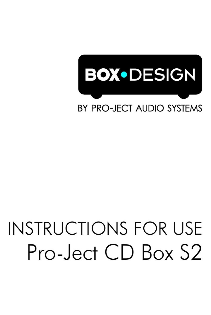 Pro-Ject Audio Systems CD Box S2 Instructions for use