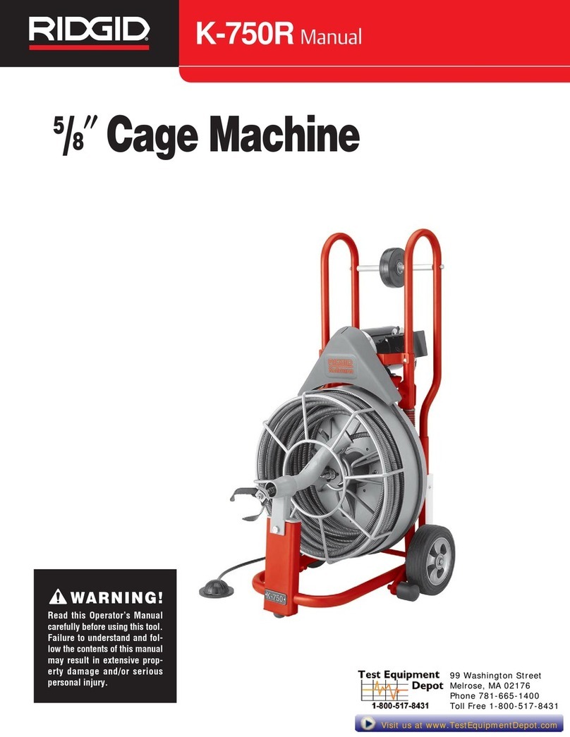 RIDGID K-750R User manual