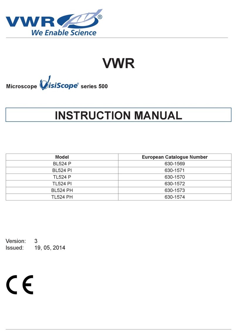 VWR VisiScope 500 Series User manual