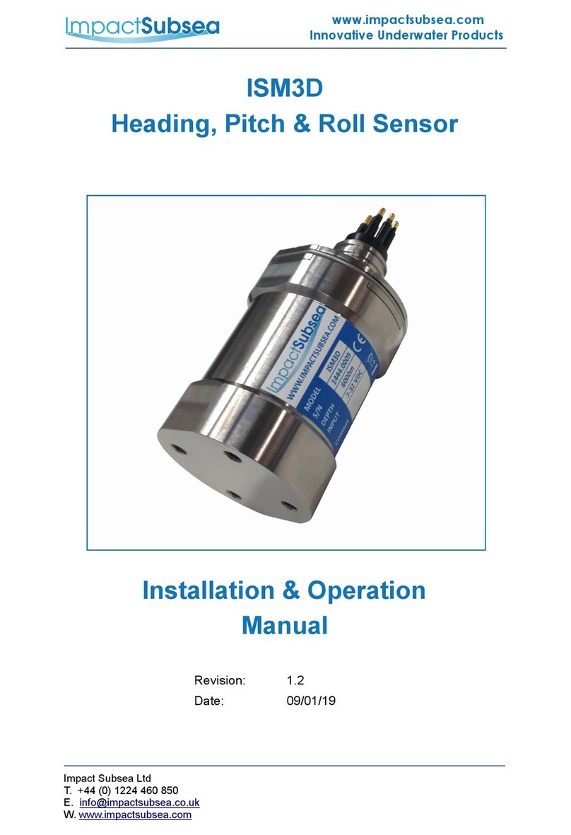 Impact Subsea ISM3D Installation & operation manual