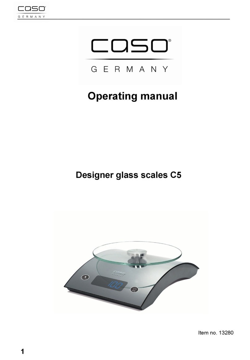 Caso C5 operating manual
