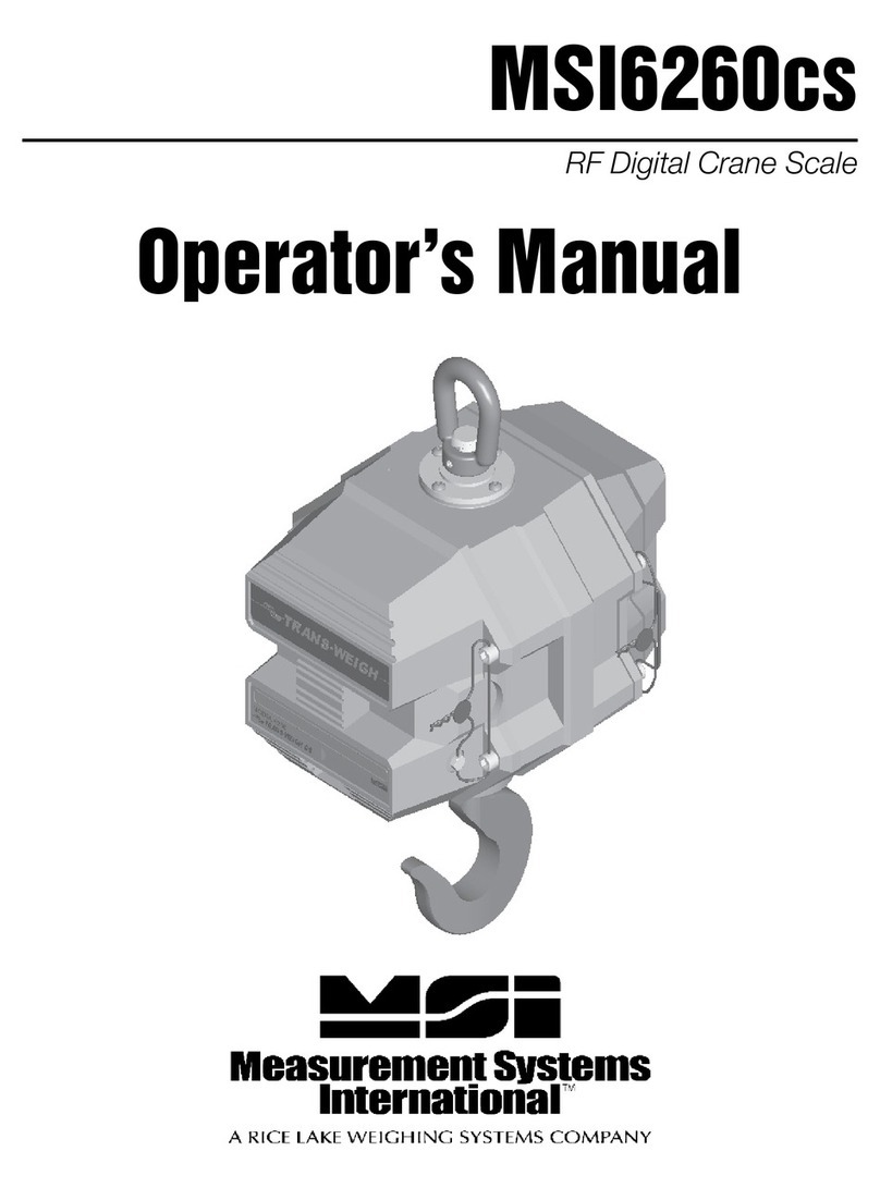 Measurement Systems International MSI-6260CS Operator's manual Measurement Systems International MSI-6260CS Operator's manual