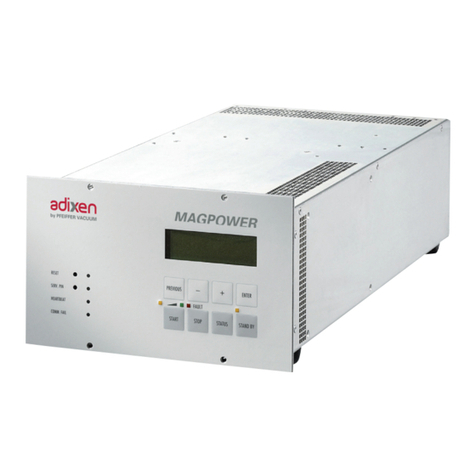 Adixen MAGPOWER operating instructions