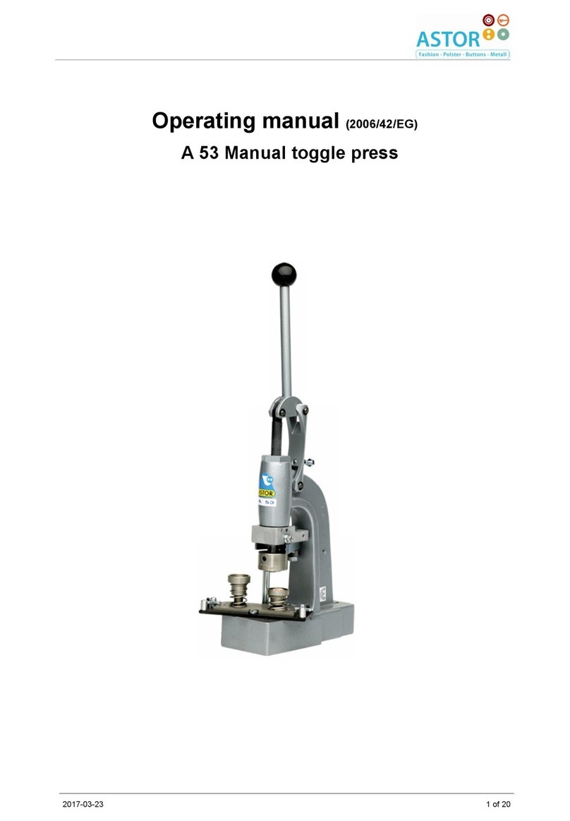 Astor A 53 operating manual