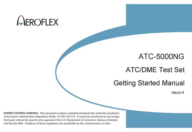 Aeroflex ATC-5000NG Parts list manual