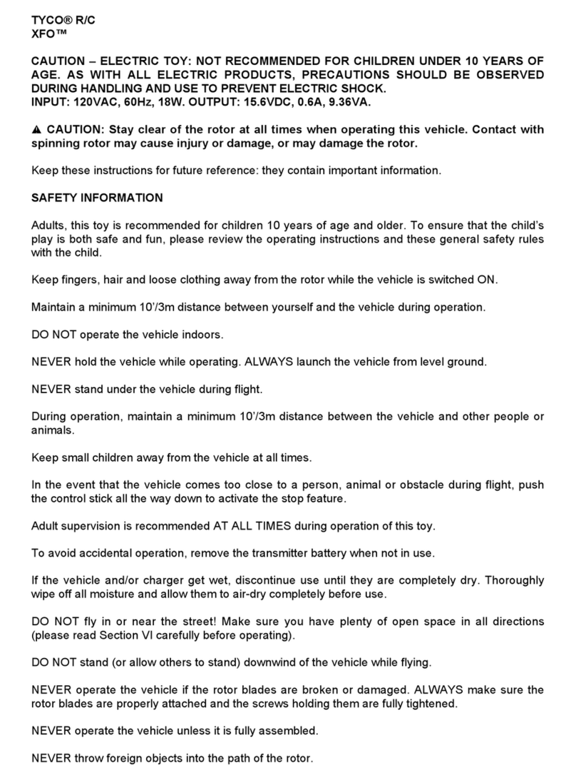 Tyco R/C XFO User manual Tyco R/C XFO User manual