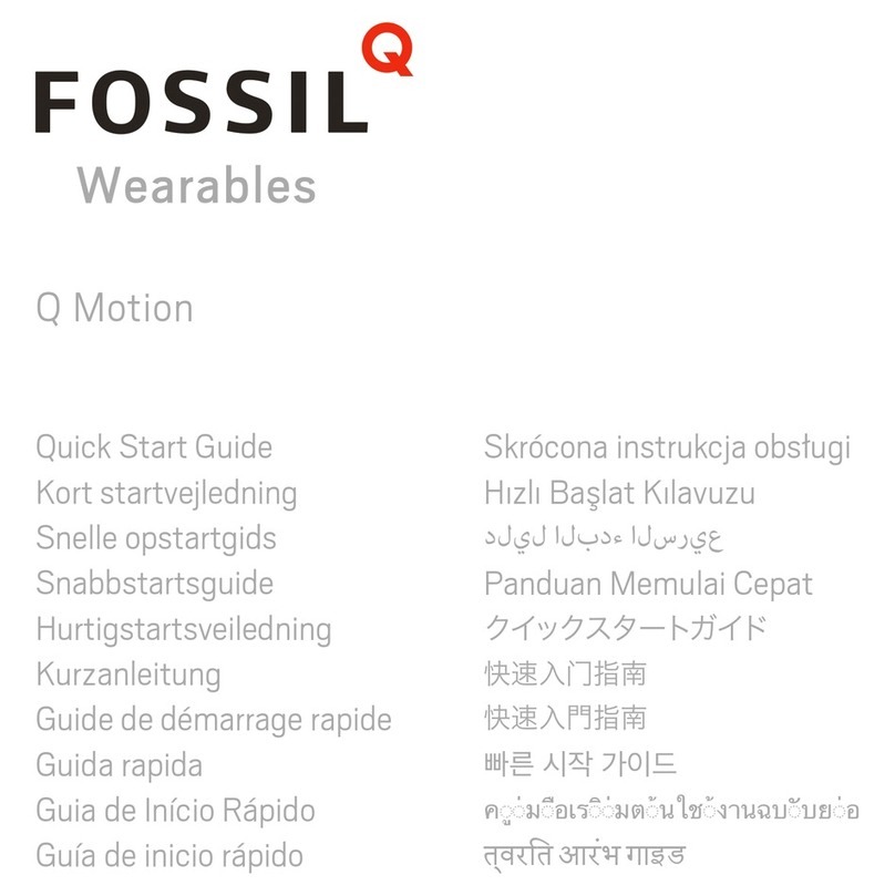 Fossil Wearables Q Motion quick start guide