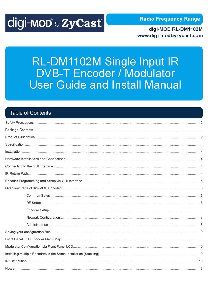 ZyCast digi-MOD RL-DM1102M User manual