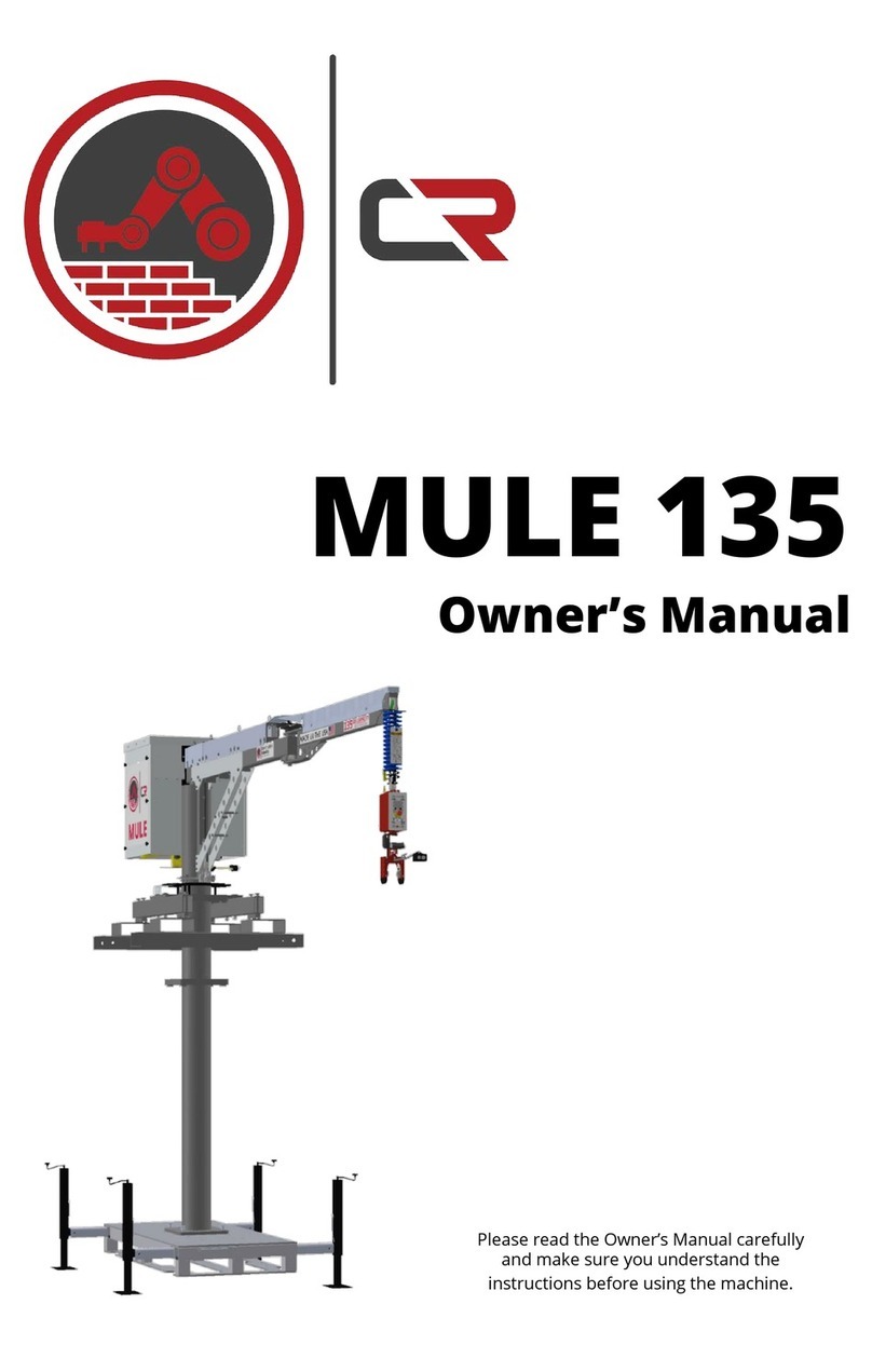 Construction Robotics MULE 135 owner's manual