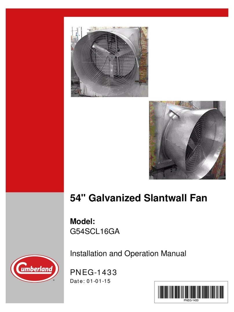 Cumberland G54SCL16GA Installation and operation