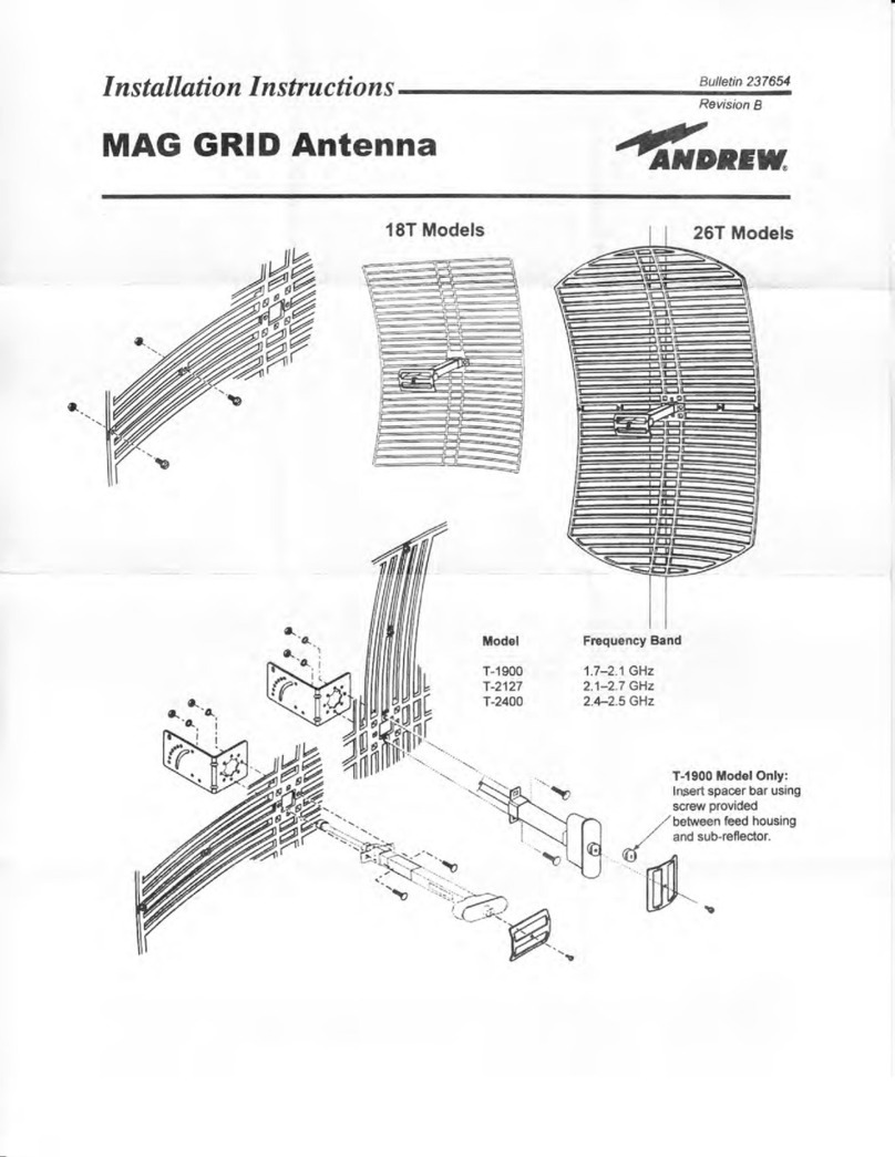 Andrew 18T Series User manual