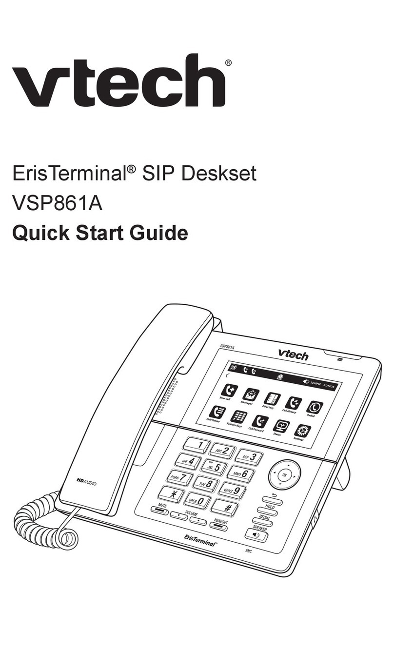 V-tech ErisTerminal VSP861A User manual