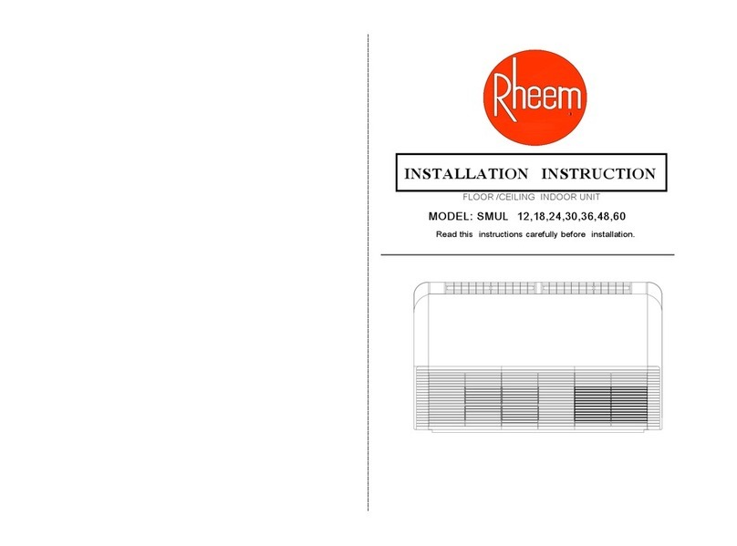 Rheem SMUL 12 User manual