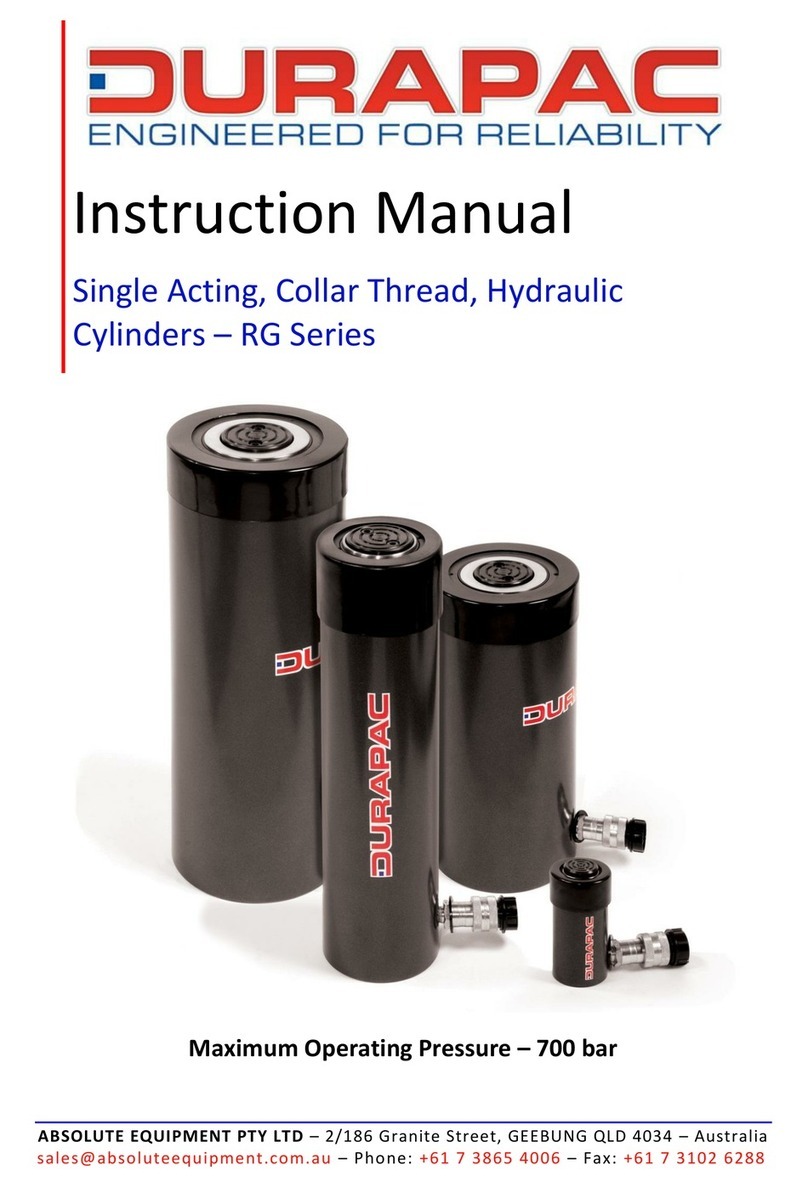 Durapac RG Series instruction manual
