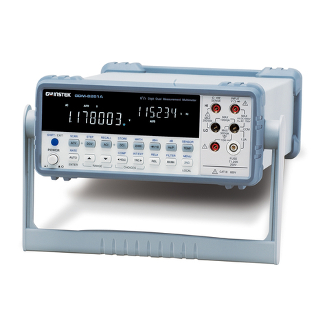 GW Instek GDM-8261A User manual