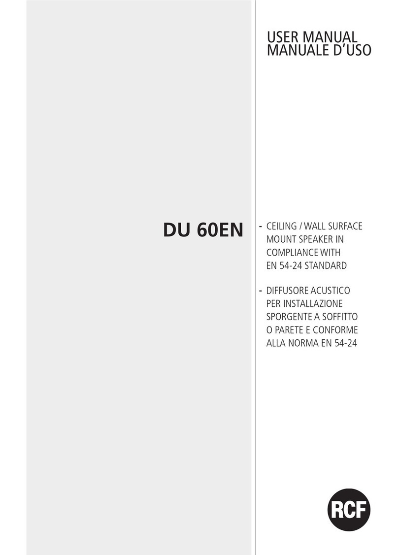 RCF DU 60EN User manual