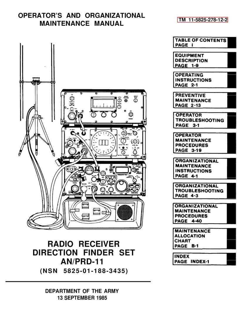 Watkins-Johnson Company AN/PRD-11 Operator's  maintenance manual