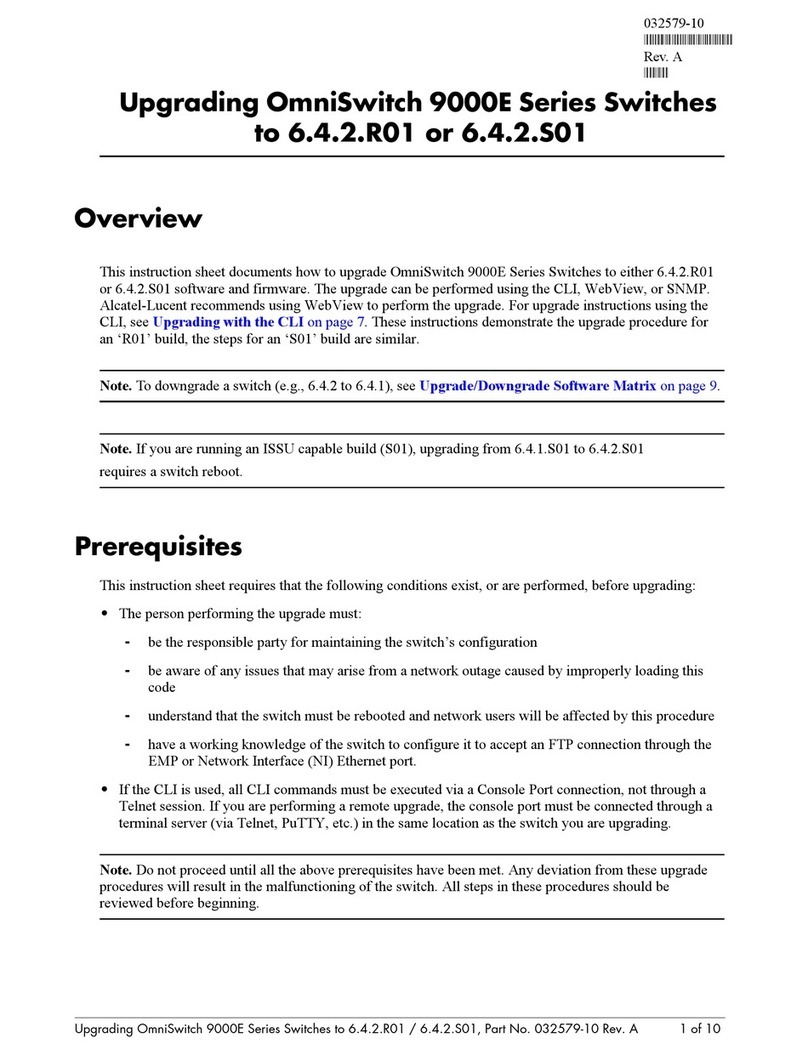 Alcatel-Lucent OmniSwitch 9000E Series manual