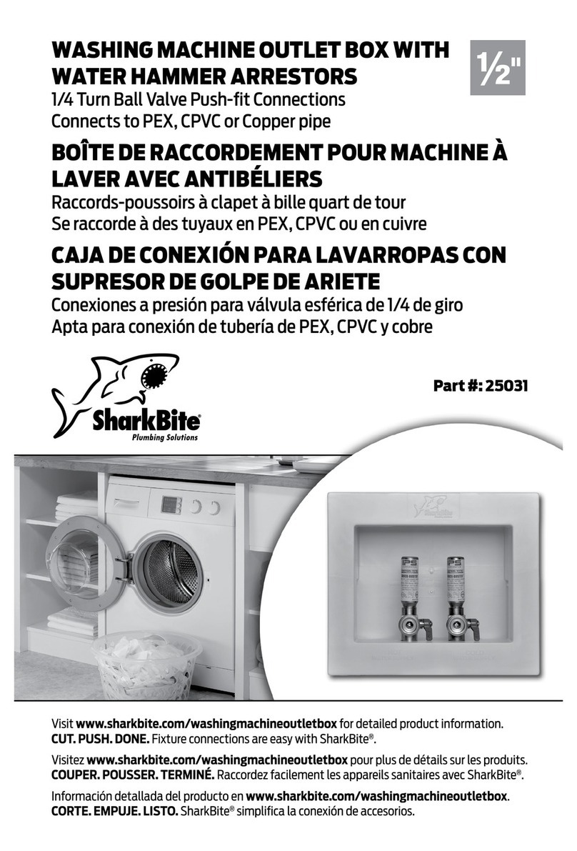 SharkBite 25031 Installation instruction SharkBite 25031 Installation instruction